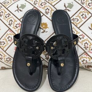 Black Tory Burch Miller Sandals. Size 7
